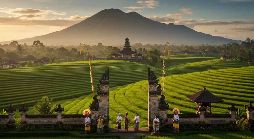 Bali's vibrant culture, tropical beaches, and lush landscapes, making it a perfect warm getaway for relaxation and adventure