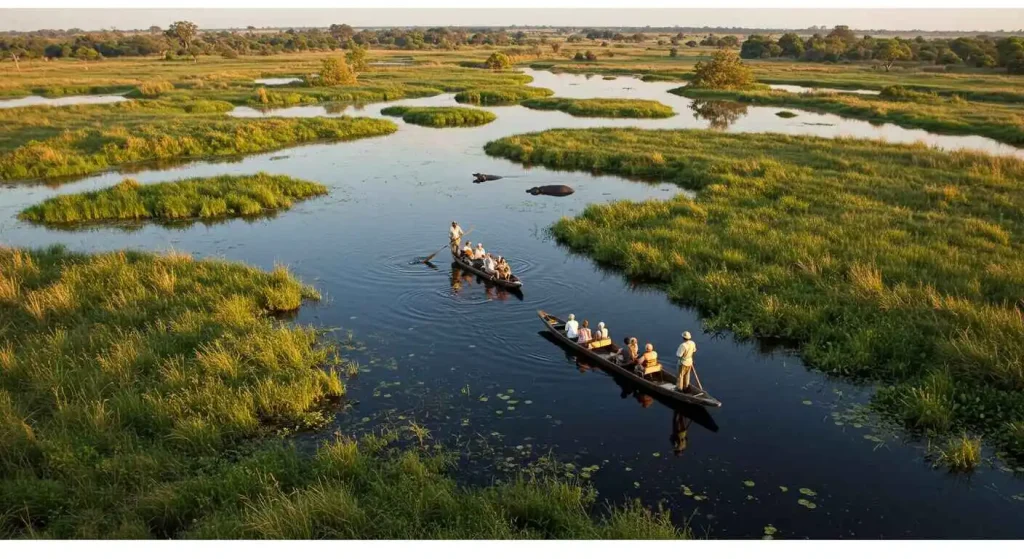 Learn about the crucial conservation and responsible tourism initiatives in the Okavango Delta. Discover how sustainable practices are helping protect the delta’s unique ecosystems and wildlife while benefiting local communities