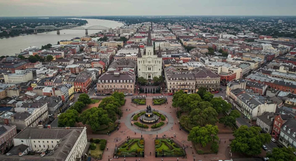 New Orleans vibrant streets featuring the French Quarter and iconic architecture, representing one of the top U.S. cities to visit in 2025