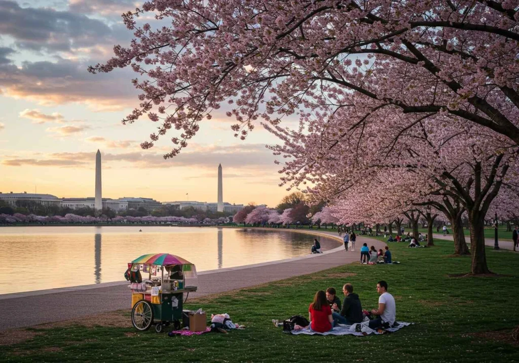 Washington, D.C. featuring iconic landmarks like the U.S. Capitol and Lincoln Memorial, highlighting its place as one of the top U.S. cities to visit in 2025