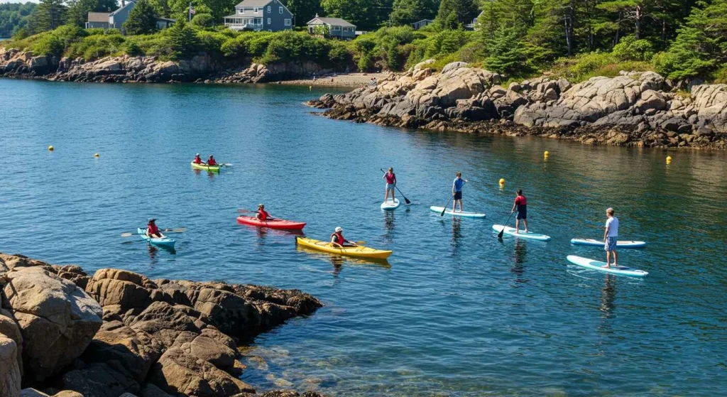 Experience things to do in Kennebunkport, Maine with kayaking and paddleboarding along scenic rivers and coastal waters