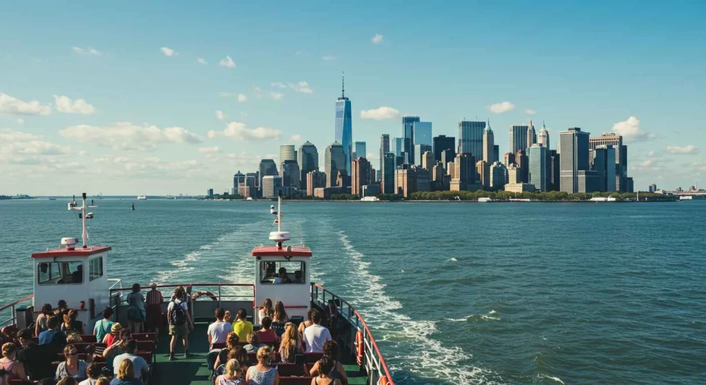 Things to do in NYC: Ferry ride to Staten Island with views of the Statue of Liberty